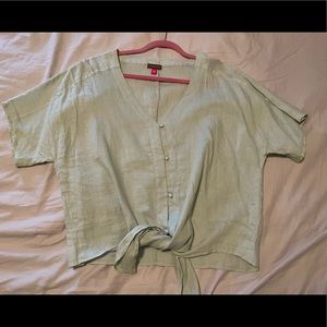 Front tie blouse